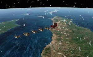 Site acompanha ao vivo jornada do Papai Noel distribuindo presentes pelo planeta