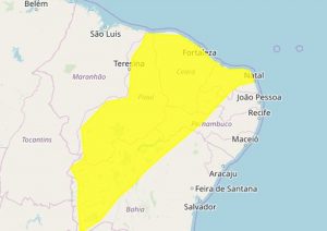 Inmet prevê chuvas intensas em 81 municípios do Cariri e Seridó da Paraíba