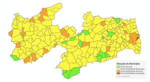Flexibilização: 185 cidades da PB estão com bandeira amarela; veja mapa completo