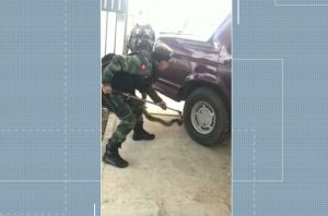 Cobra de 1,5 metro é encontrada enroscada em carro no Sertão da Paraíba