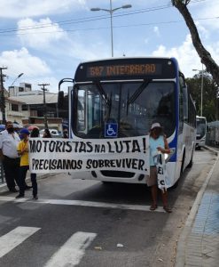 Motoristas voltam a paralisar parte da frota de ônibus no Centro de João Pessoa