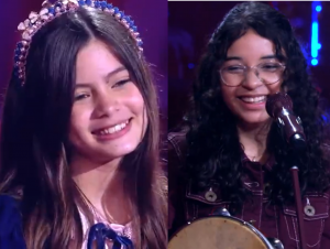 Paraibanas Helloysa do Pandeiro e Laís Menezes se apresentam nas quartas de final do The Voice Kids