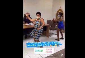 Disputa para ser Mamãe Noel tem lambada em gabinete de prefeito na Paraíba