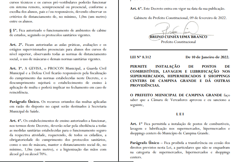 Decreto define regras para retorno das aulas em escolas públicas e privadas em Campina Grande