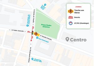 Trecho de rua no Centro de João Pessoa é interditado para reparos em tubulações