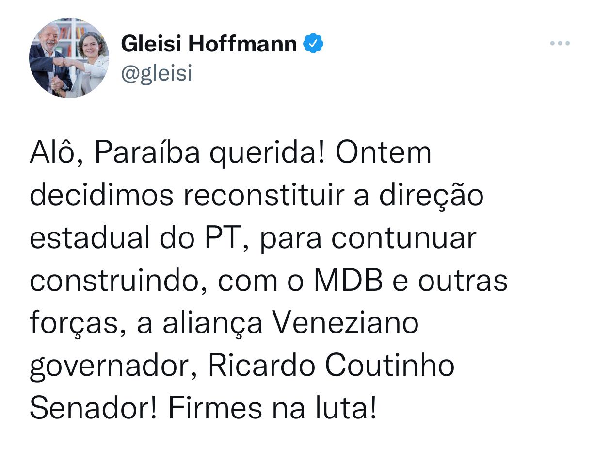 Em vídeo, Lula diz que vem à Paraíba pedir voto para aliança do PT com Veneziano