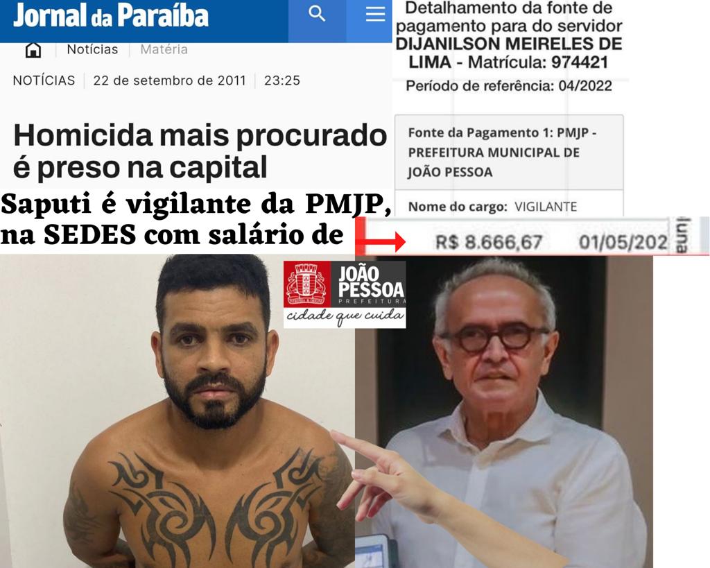 Apontado como chefe de facção criminosa era vigilante da prefeitura de João Pessoa; gestão investiga contrato