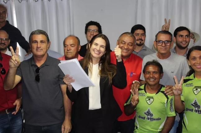 Michelle Ramalho chegou a lançar chapa com o apoio de 50 dos 56 filiados aptos para a eleição na FPF-PB — Foto: Divulgação / Chapa Avante Paraíba