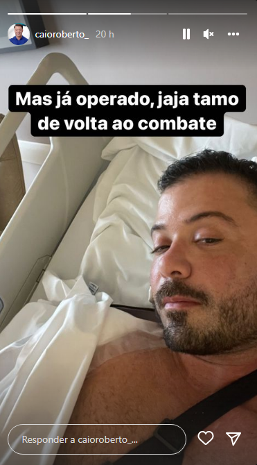 Deputado estadual Caio Roberto exagera na "malhação" e rompe tendão do peitoral; veja as fotos