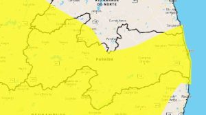 Inmet emite alerta amarelo de chuvas para João Pessoa e outras 210 cidades