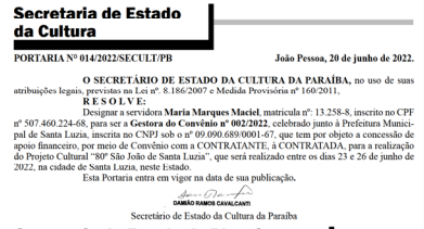 Estado destina R$ 1,9 milhão para São João de Bananeiras, Patos, Monteiro e Santa Luzia, mas zera em Campina Grande