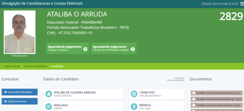 Intitulando-se de ‘direita’ e ‘conservador’, Ataliba Arruda registra candidatura a deputado no PRTB