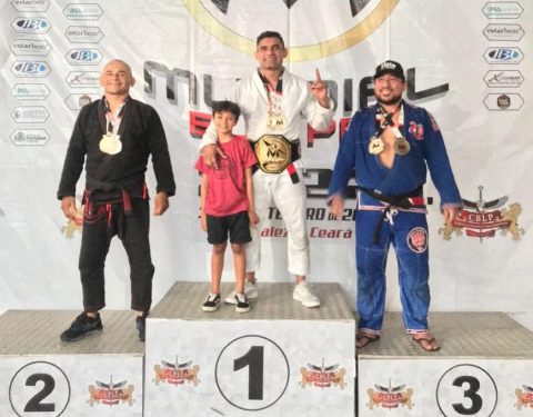 Paraibano celebra sexto título internacional de jiu-jitsu