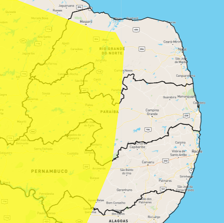 Inmet emite alertas laranja e amarelo de baixa umidade para cidades da Paraíba