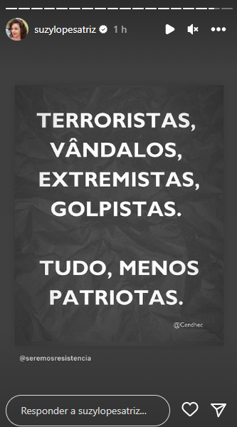 Artistas paraibanos comentam atos terroristas no DF: "vergonha"