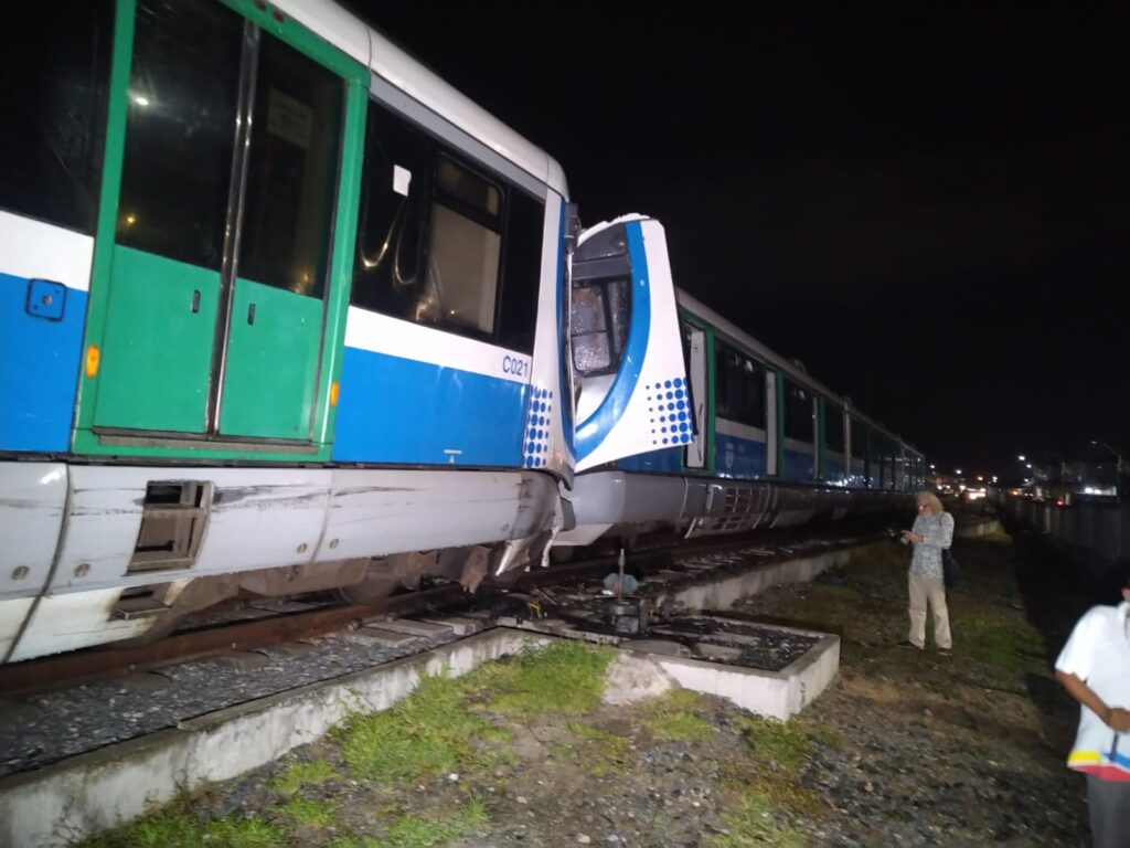 Viagens de trens na Grande João Pessoa são alteradas após acidente santa rita colisão