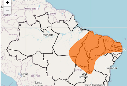 Inmet emite alerta laranja de chuvas intensas para todos os 223 municípios da Paraíba