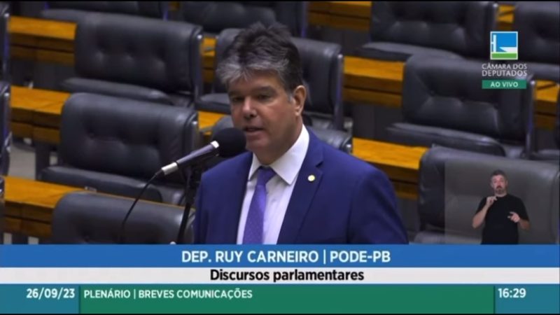 Na Câmara, Ruy critica aumento de ICMS da Paraíba: “impacto nefasto na economia”
