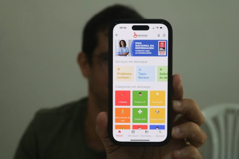 Saiba como funciona e quais serviços disponíveis no aplicativo da Prefeitura de João Pessoa