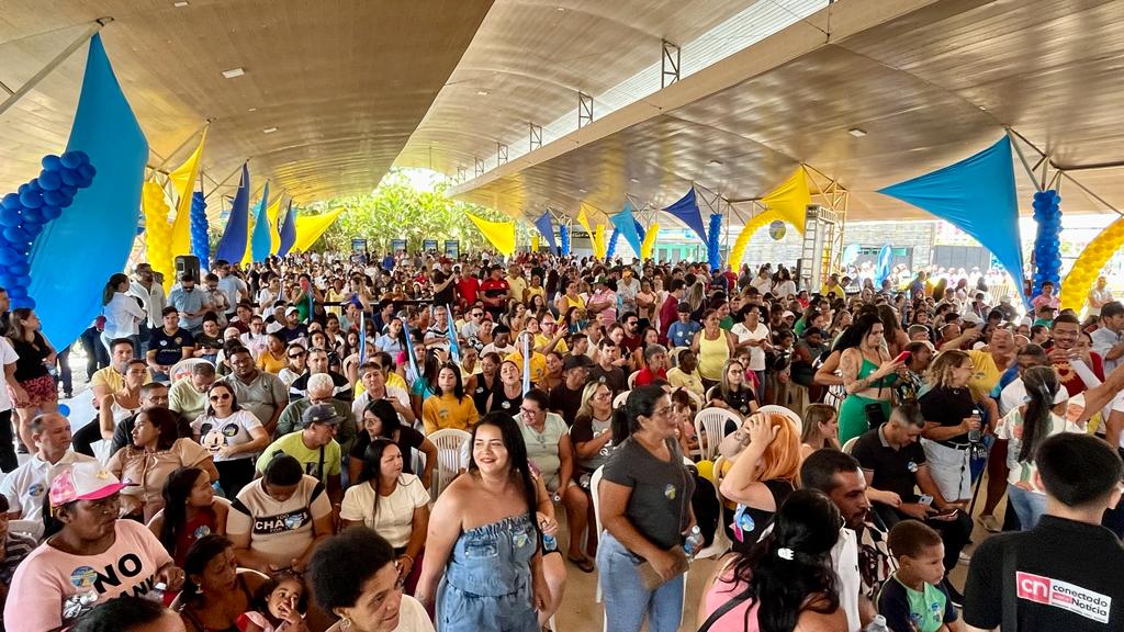 União Brasil faz 'festão' para filiar Bruno; Romero não vai e prefeito chega com Veneziano