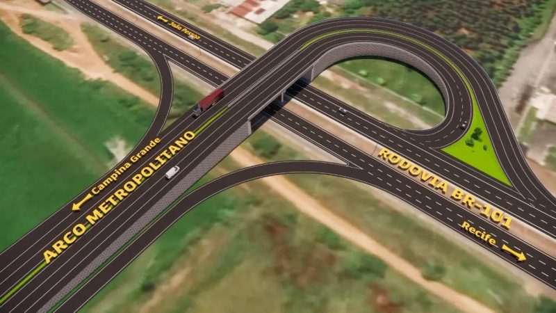 VÍDEO: veja projeto do Arco Metropolitano de João Pessoa, que ligará BR-101 à BR-230