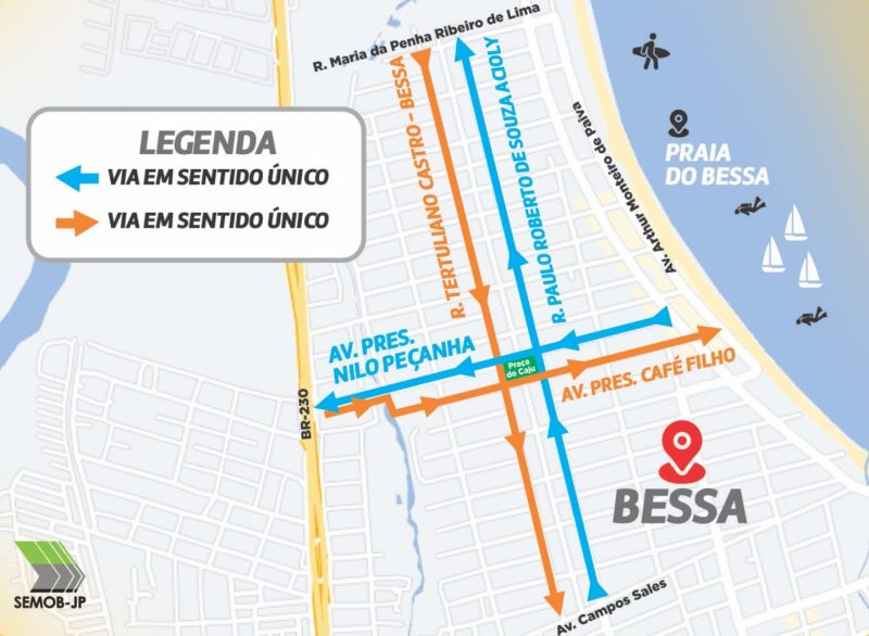 Binários do Bessa: veja como ficam as ruas após mudanças no trânsito