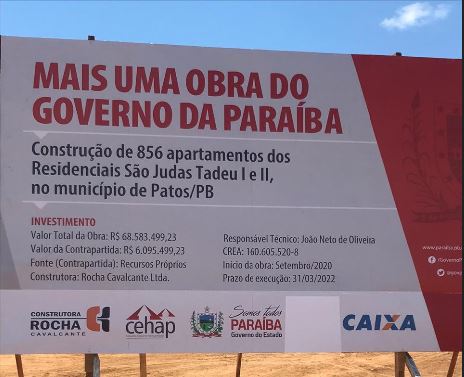 Agenda de Lula para entrega de apartamentos em Patos é cancelada