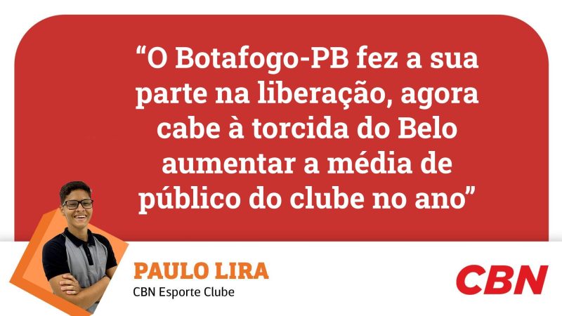 Botafogo-PB: Paulo Lira avalia que a torcida do Belo deve aumentar a média de público da equipe em 2024